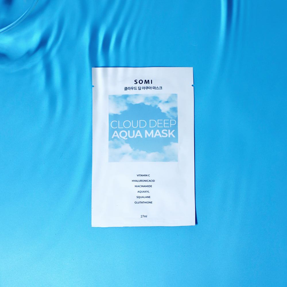 piyonna Somi Cosmetics Cloud Deep Aqua Mask 27ml 10 Sheets Masque Masque visage