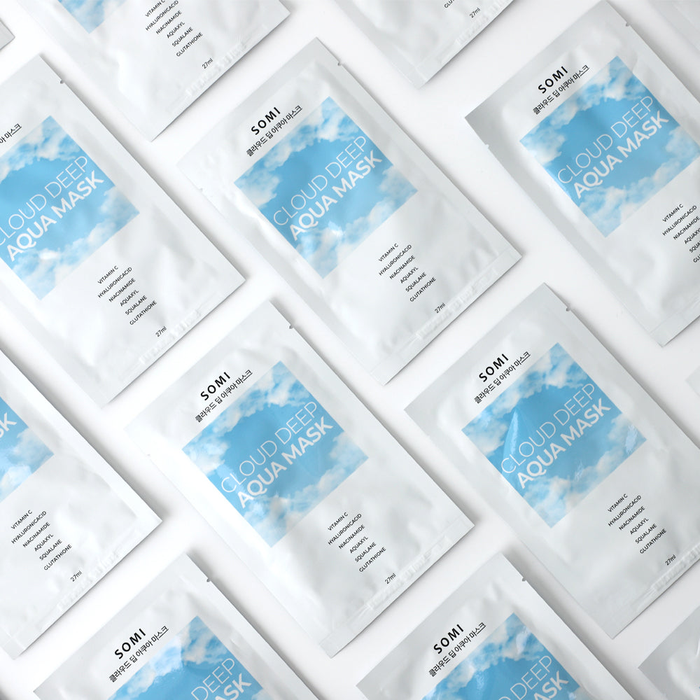 piyonna Somi Cosmetics Cloud Deep Aqua Mask 27ml 5 Sheets Masque Masque visage
