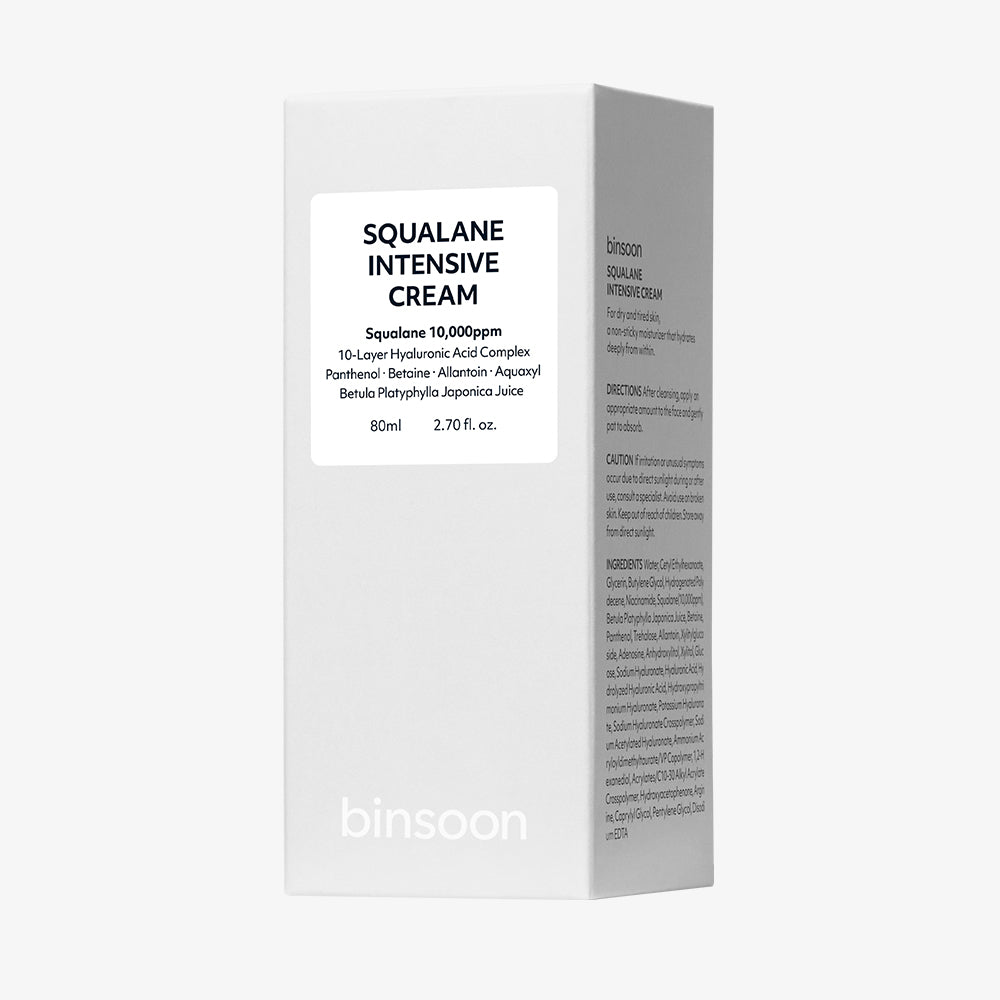 piyonna BINSOON Squalane Intensive Moisture Cream Panthenol + Hyaluronic Acid 80ml Face Care Cream