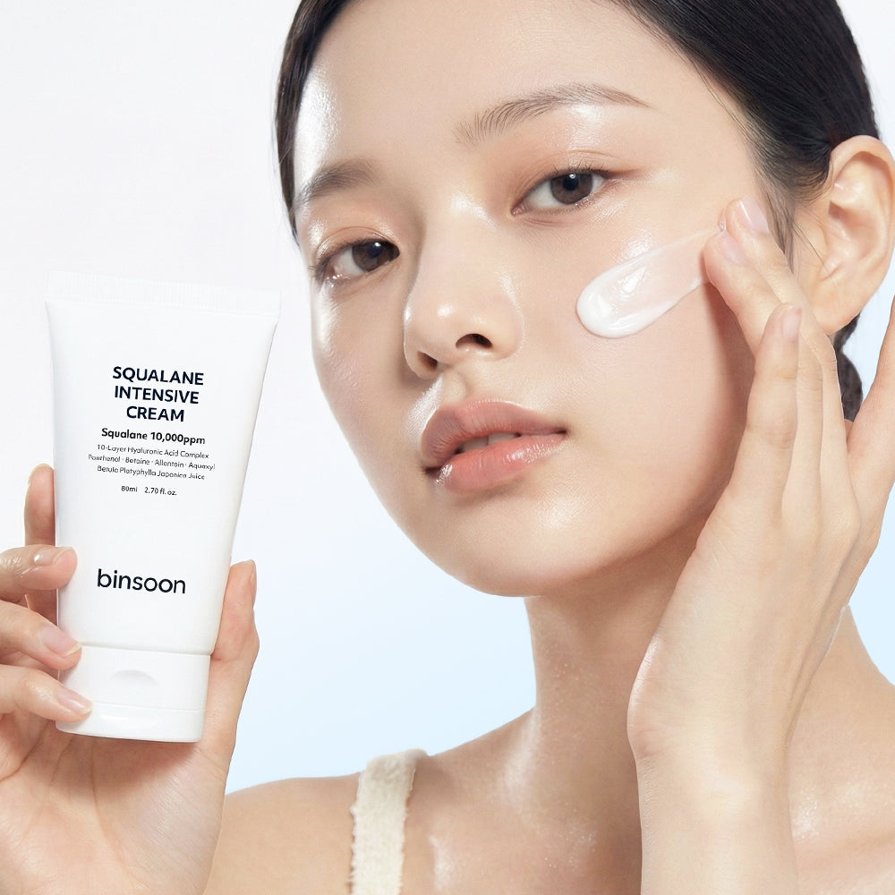 piyonna BINSOON Squalane Intensive Moisture Cream Panthenol + Hyaluronic Acid 80ml Face Care Cream