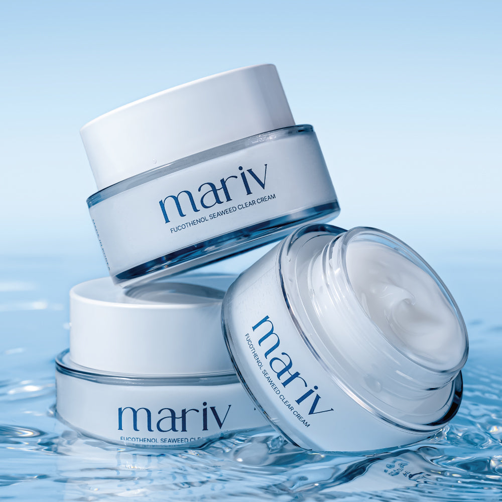 piyonna Mariv Fucotenol Seaweed Cream Acne Soothing Panthenol Cream Soins visage Crème