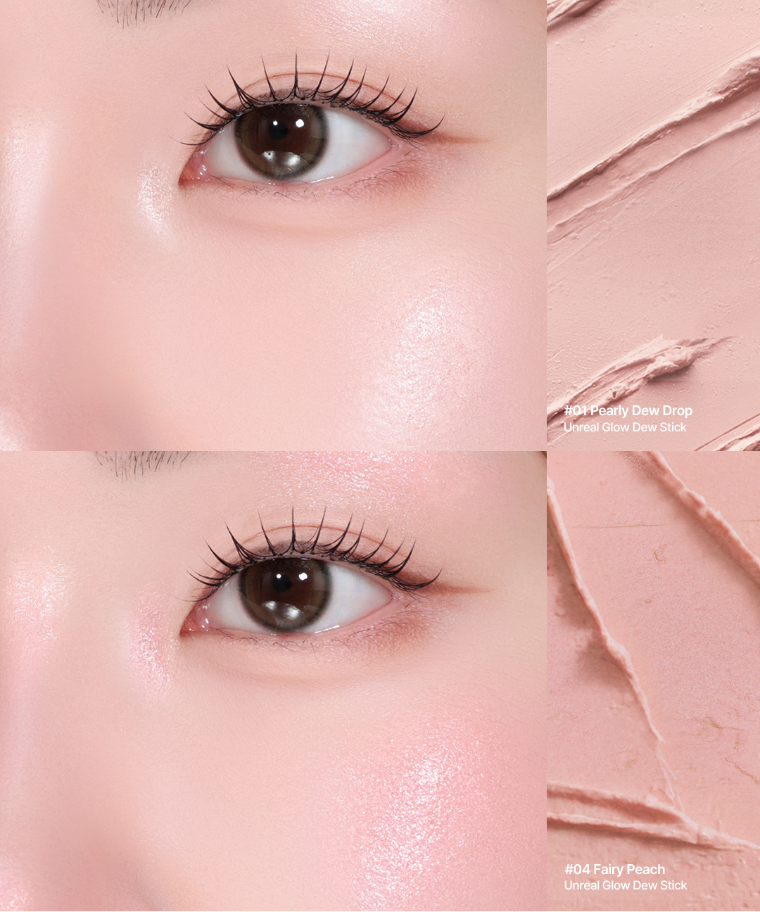 piyonna Stick illuminateur Unreal Glow Dew Maquillage Blush & Contour Highlighter