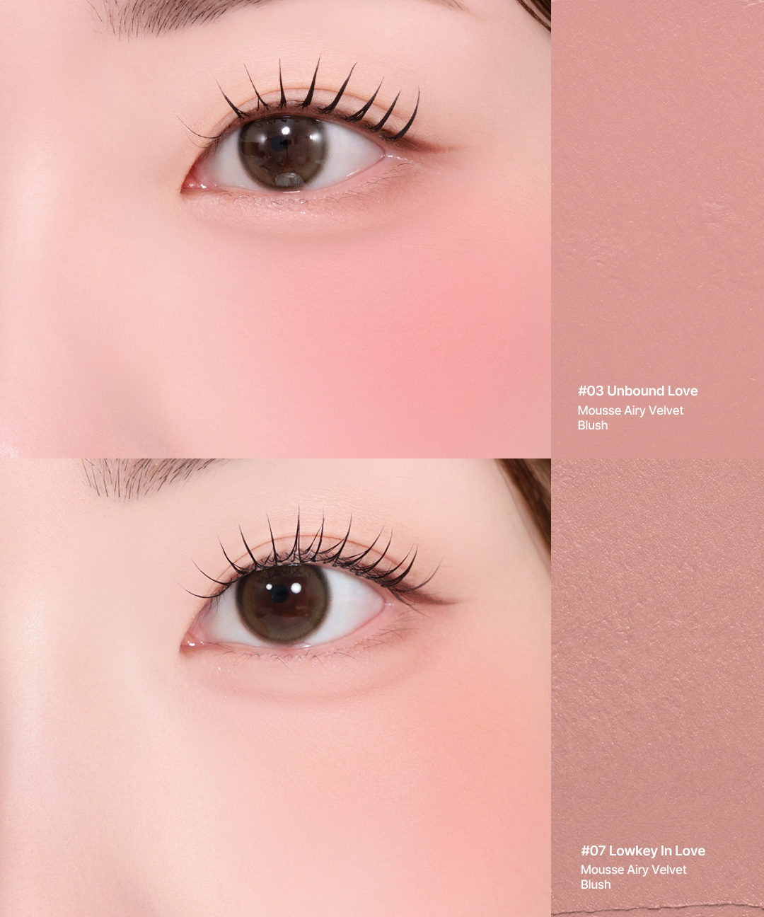 piyonna Fard à joues Mousse Airy Velvet Maquillage Blush & Contour Blush