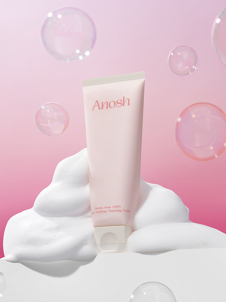 piyonna Anosh Derma Rose PDRN Barrier Purifying Cleansing Foam 130ml Soin de la peau Démaquillage Mousse & Gel nettoyant