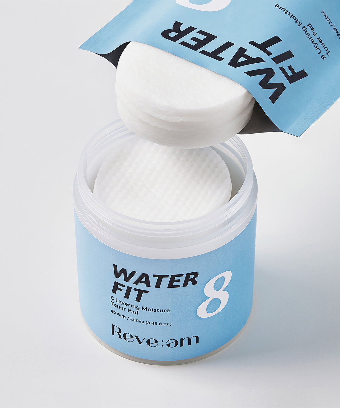 piyonna Waterfit 8-Layer Hydrating Pad Refill 30 Sheets Soin de la peau Lotion tonique Pads tonifiants