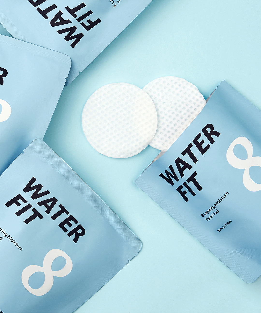 piyonna Waterfit 8-Layer Hydrating Pad Refill 30 Sheets Face Care Toner Toner Pad