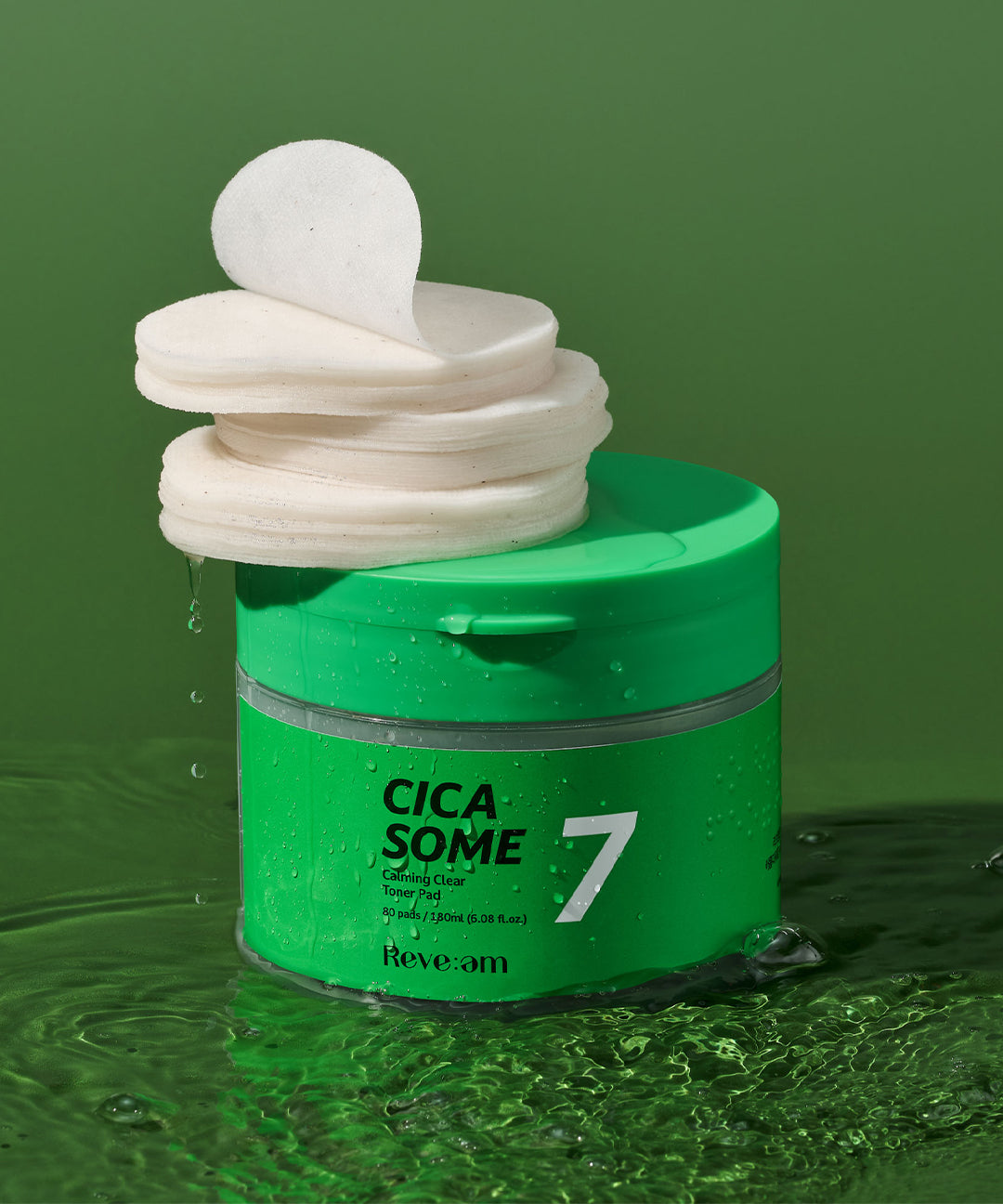 piyonna Hwajalmuk Cica Pad Calming Clear Pad 80 Sheets Soin de la peau Lotion tonique Pads tonifiants
