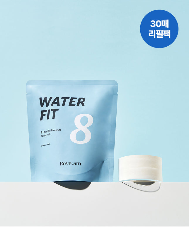 piyonna Waterfit 8-Layer Hydrating Pad Refill 30 Sheets Face Care Toner Toner Pad