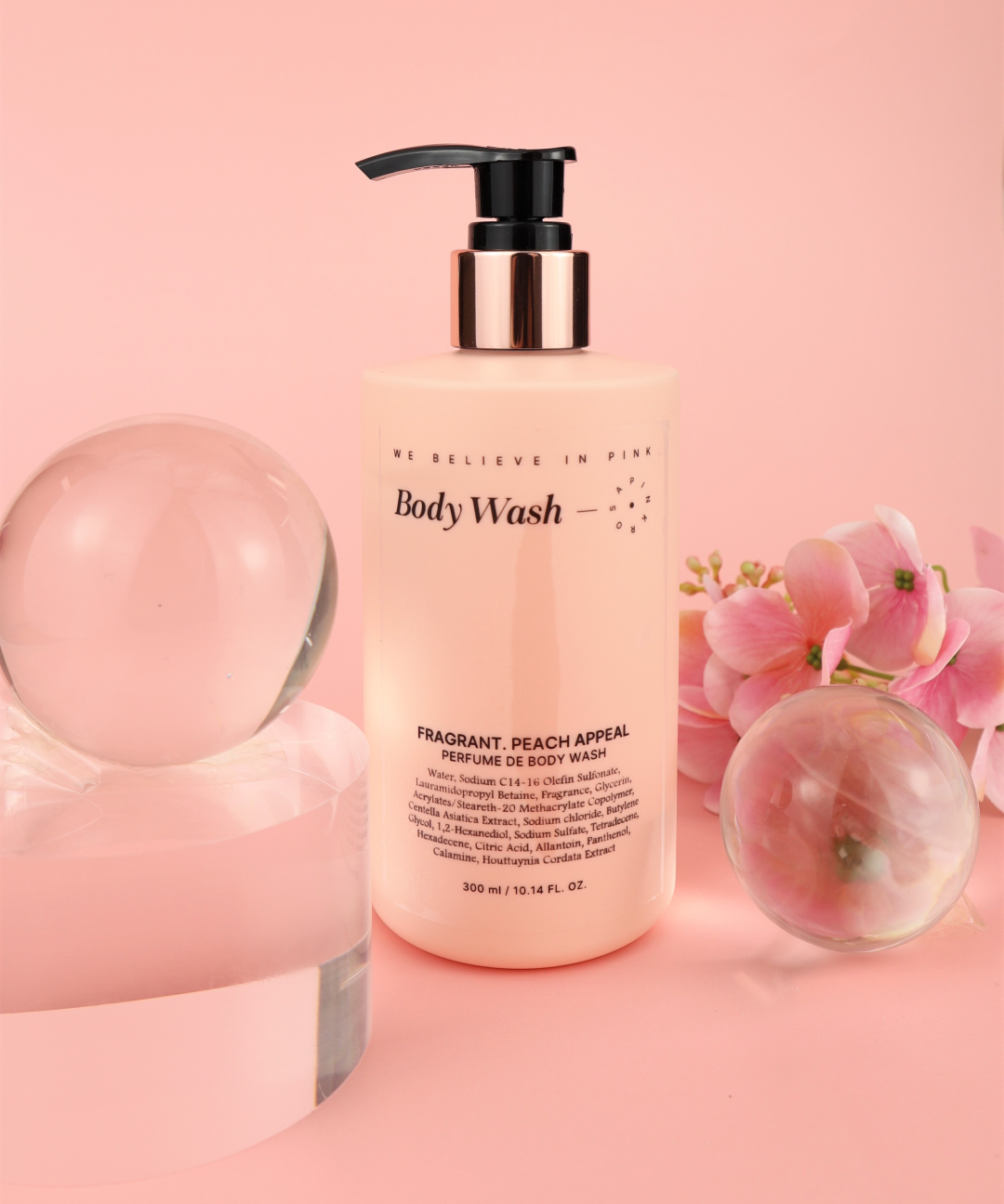 piyonna Perfume de Body Wash Peach Appeal 300ml Corps & Cheveux Soin du corps Gel douche
