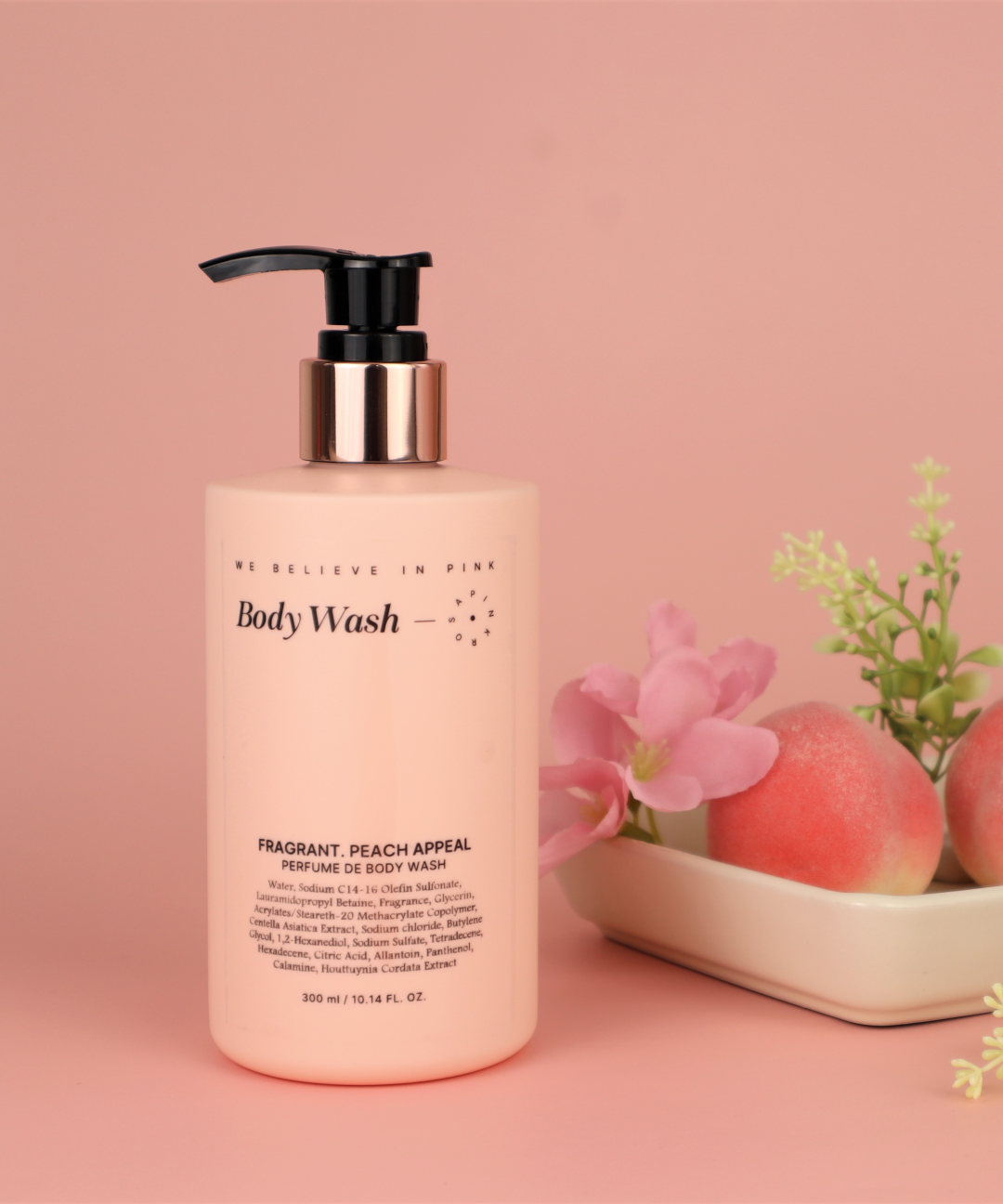 piyonna Perfume de Body Wash Peach Appeal 300ml Corps & Cheveux Soin du corps Gel douche