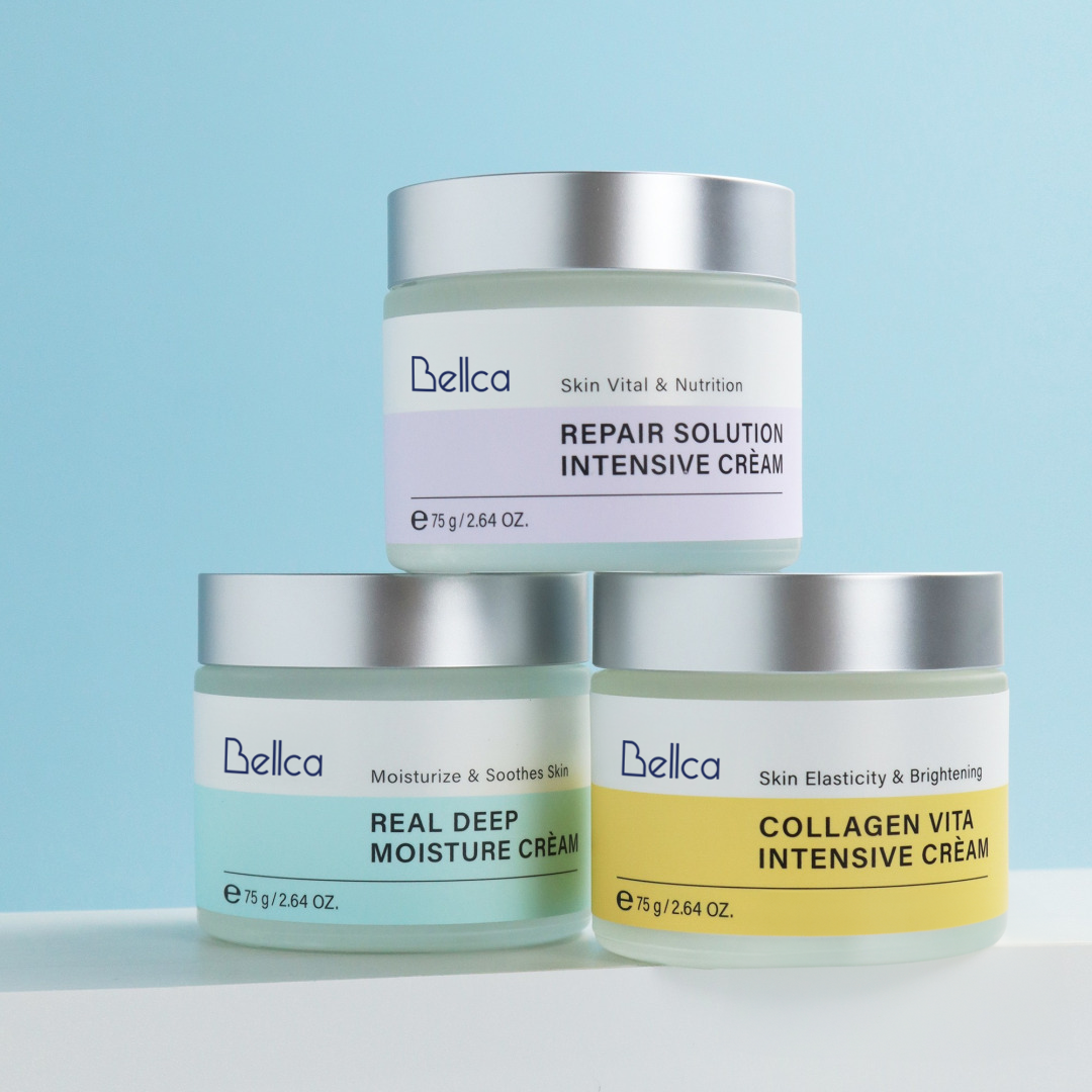 piyonna Belka Cream 3 Types Hydration Radiance Nutrition Soin de la peau Lotion Crème