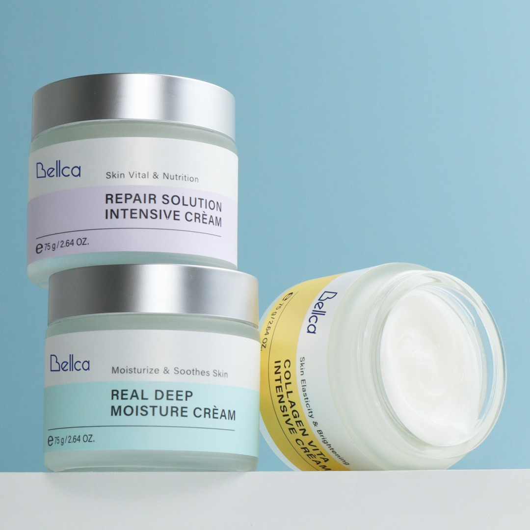 piyonna Belka Cream 3 Types Hydration Radiance Nutrition Soin de la peau Lotion Crème