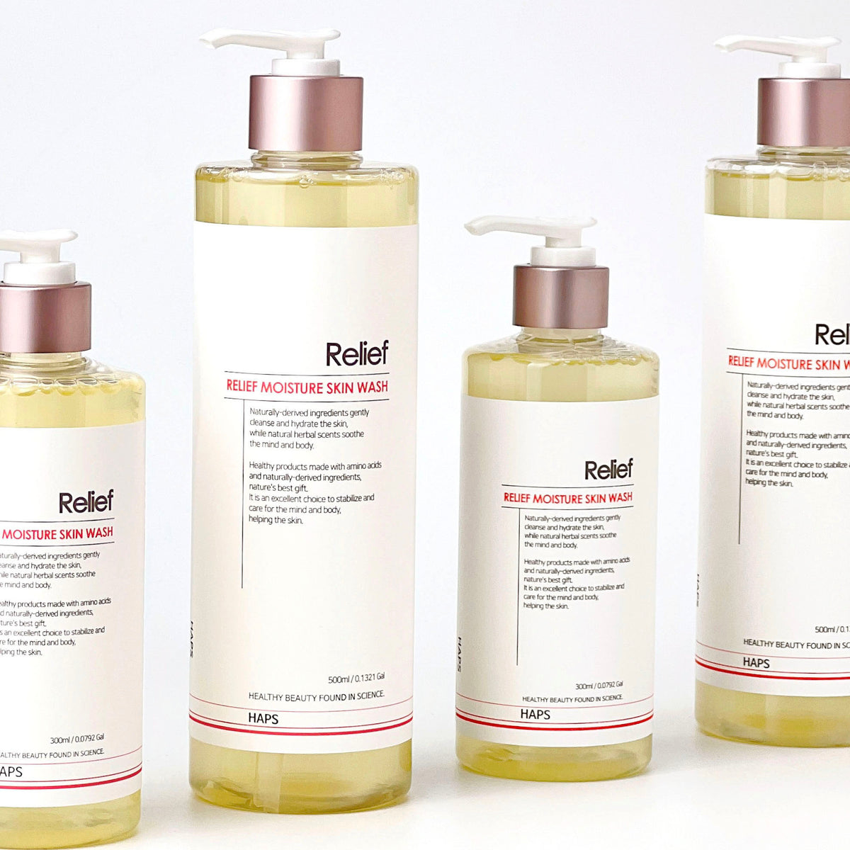 piyonna Haps Relief Moisture Skin Wash Rose Cheveux & Soins corps Soin du corps Gel douche