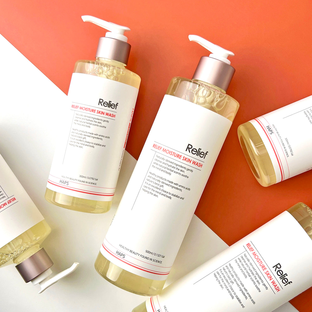 piyonna Haps Relief Moisture Skin Wash Rose Cheveux & Soins corps Soin du corps Gel douche