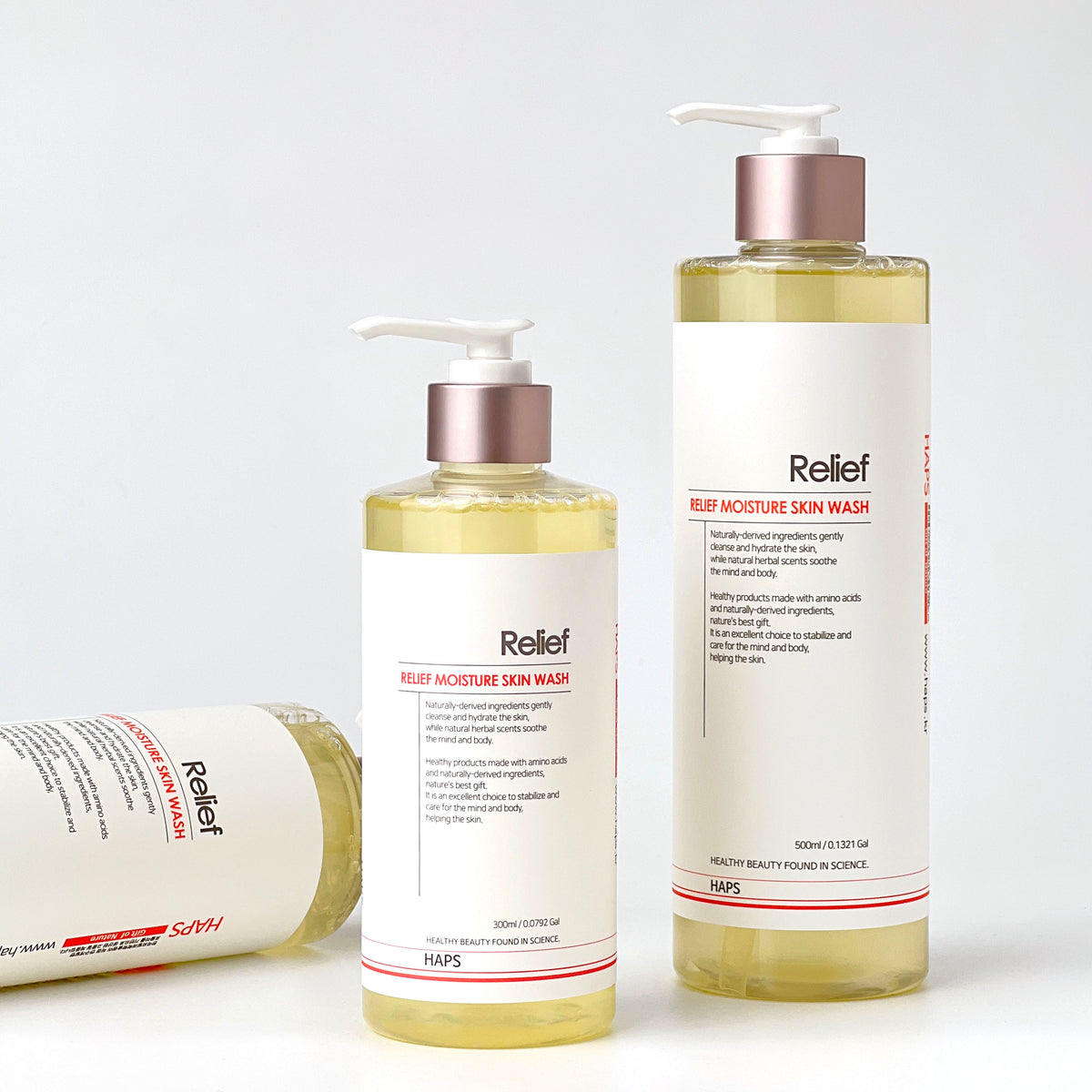 piyonna Haps Relief Moisture Skin Wash Rose Cheveux & Soins corps Soin du corps Gel douche