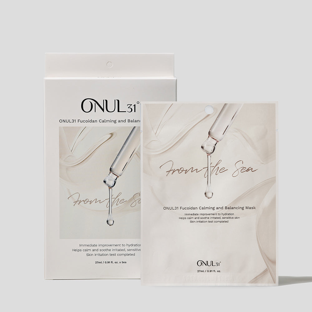 piyonna Oneul31 Fucoidan Calming and Balancing Mask Pack 1box 5P Masque Masque visage