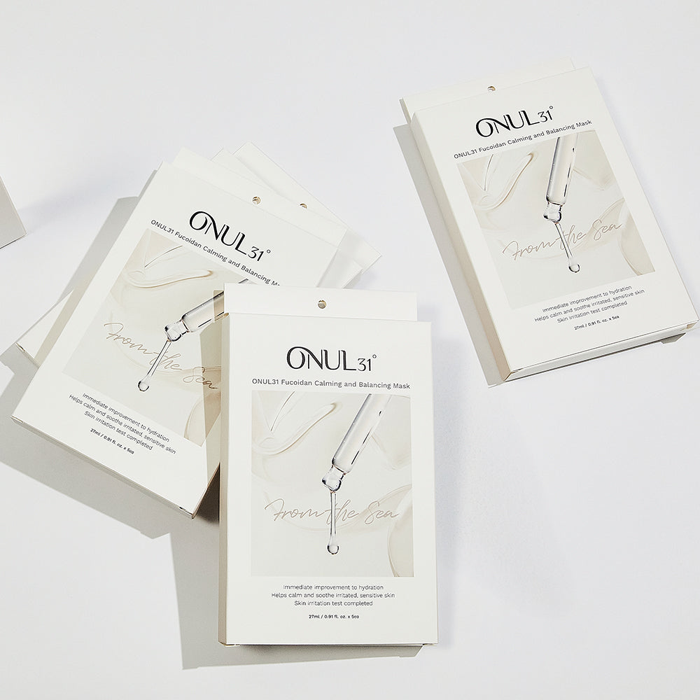 piyonna Oneul31 Fucoidan Calming and Balancing Mask Pack 1box 5P Masque Masque visage