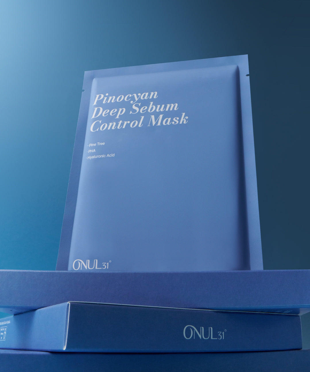 piyonna Oneul31 Pinocyan Deep Sebum Control Mask Pack 1box 4sheets Face Mask Sheet Mask