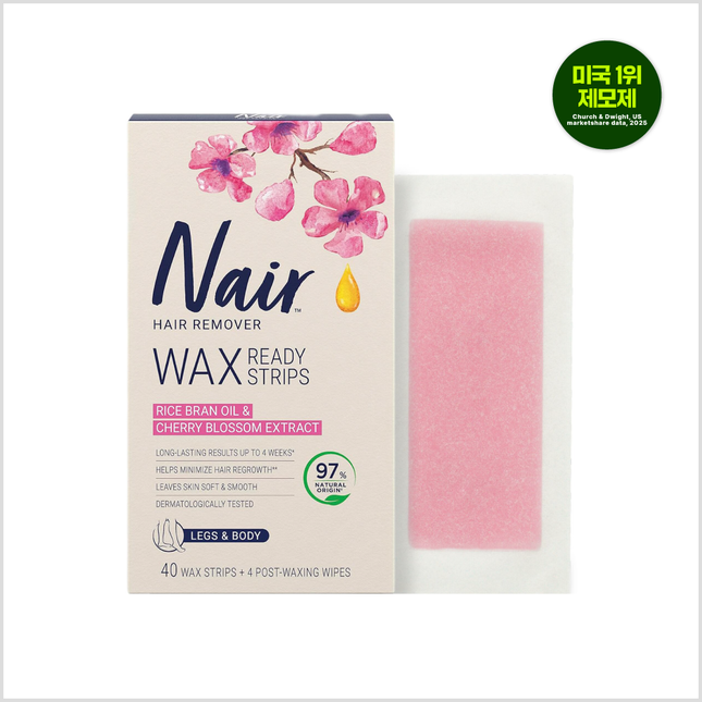 piyonna Nair Body Hair Removal Wax Strips 40+4 Sheets Cheveux & Soins corps Soin du corps Épilation