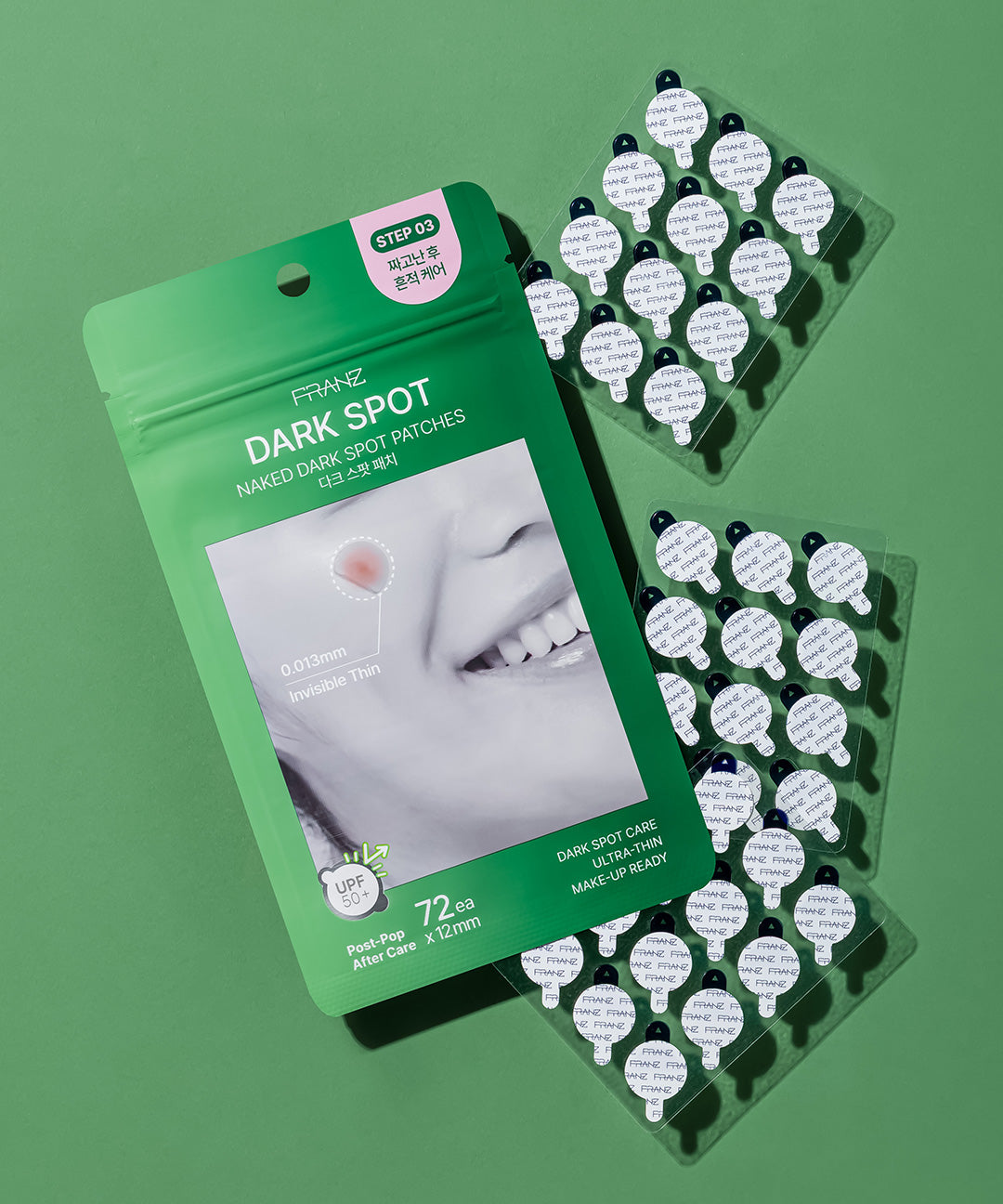 piyonna Franz Naked Dark Spot Acne Patch 72 Patches Soin de la peau Masque Patch