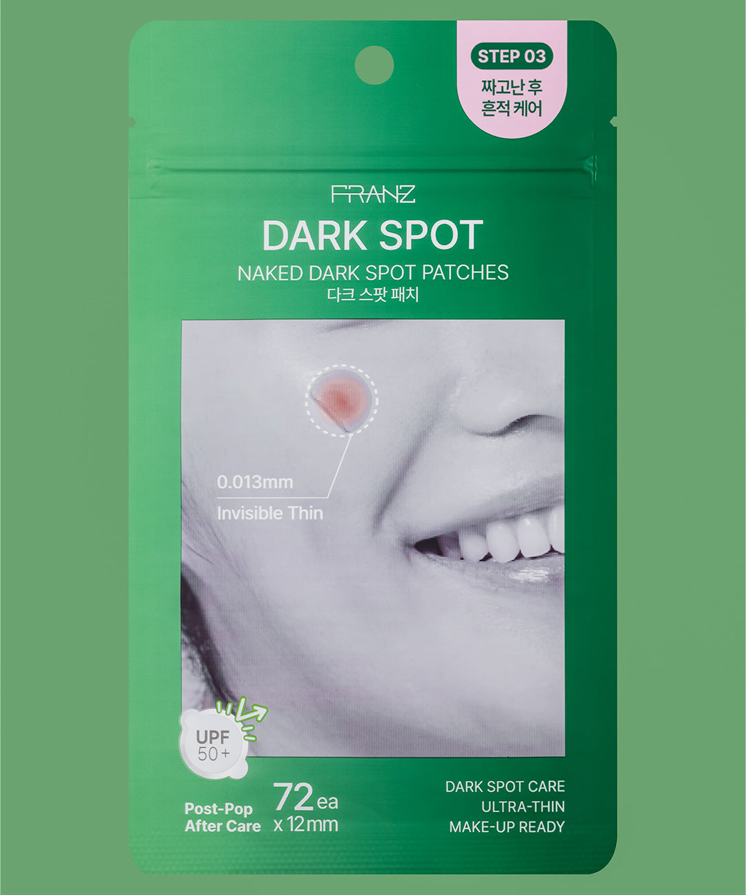 piyonna Franz Naked Dark Spot Acne Patch 72 Patches Soin de la peau Masque Patch