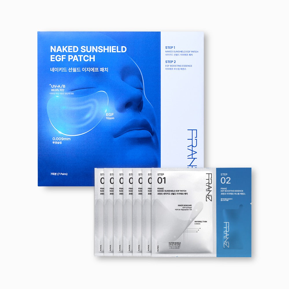 piyonna Naked Sunshield EGF Clear Sun Patch 7 Pack Soin de la peau Masque Patch