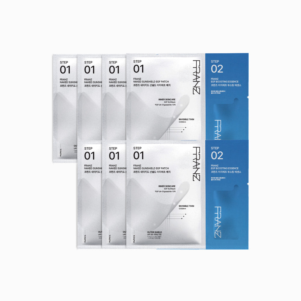 piyonna Naked Sunshield EGF Clear Sun Patch 7 Pack Soin de la peau Masque Patch