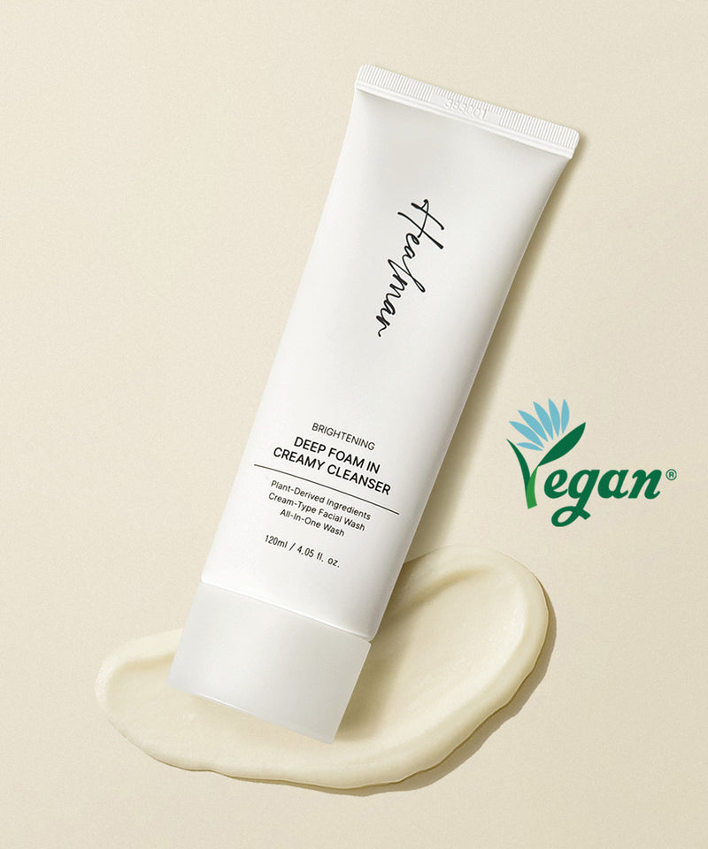 piyonna All-in-One Mildly Acidic Vegan Cream to Foam Hilmar Cleanser 120ml Face Care Cleansing Foam