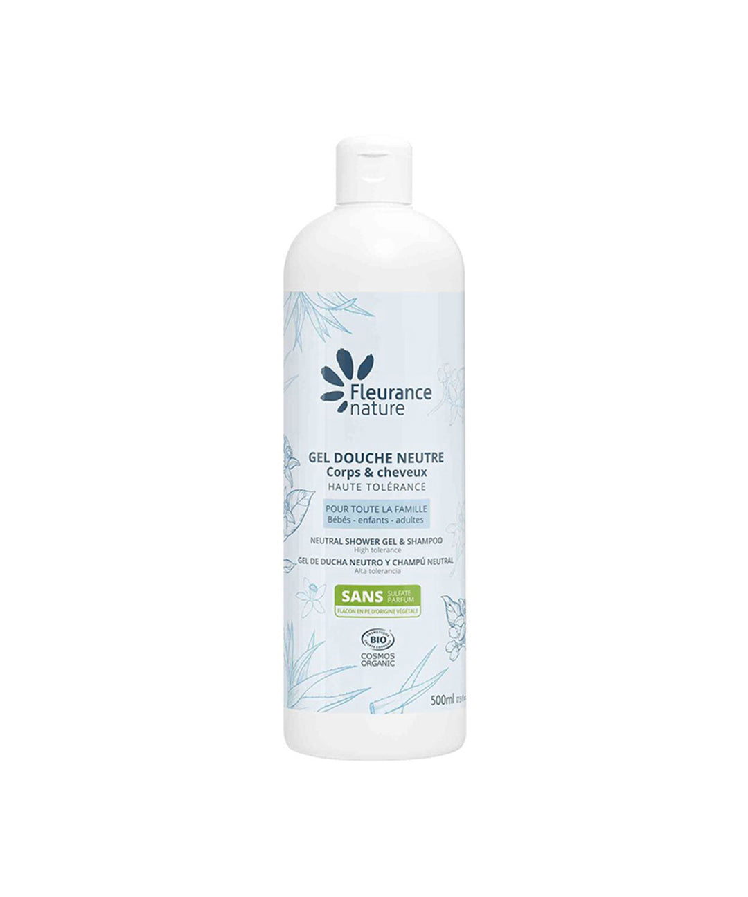piyonna Fleurence Nature Organic Neutral Shower Gel 500ml Cheveux & Soins corps Soin du corps Gel douche
