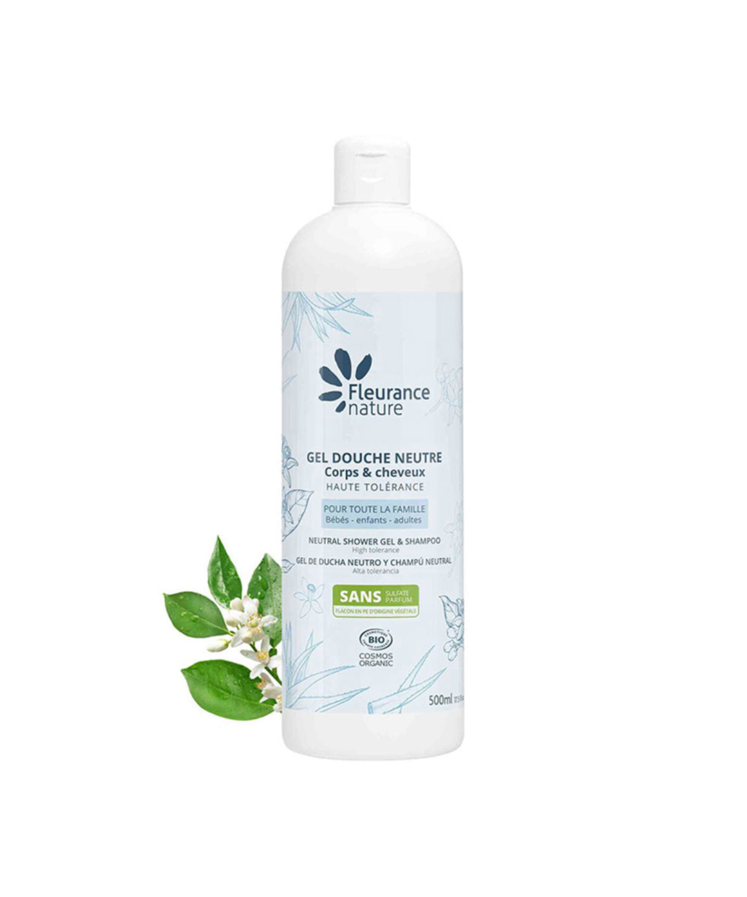 piyonna Fleurence Nature Organic Neutral Shower Gel 500ml Cheveux & Soins corps Soin du corps Gel douche