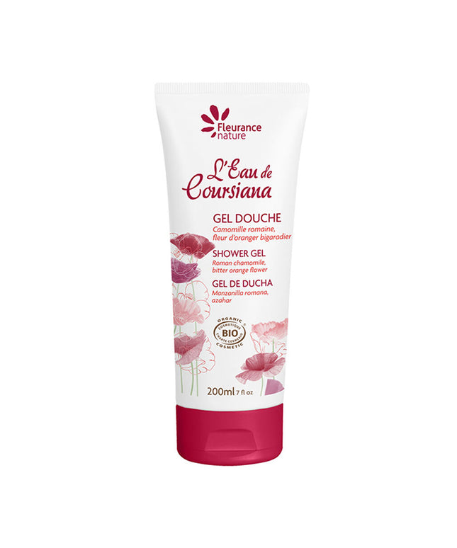 piyonna Fleurence Nature Organic Shower Gel Eau de Coursiana 200ml Cheveux & Soins corps Soin du corps Gel douche
