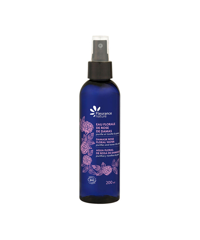 piyonna Fleurance Nature Organic Damask Rose Floral Water 200ml Soins visage Toner Brume