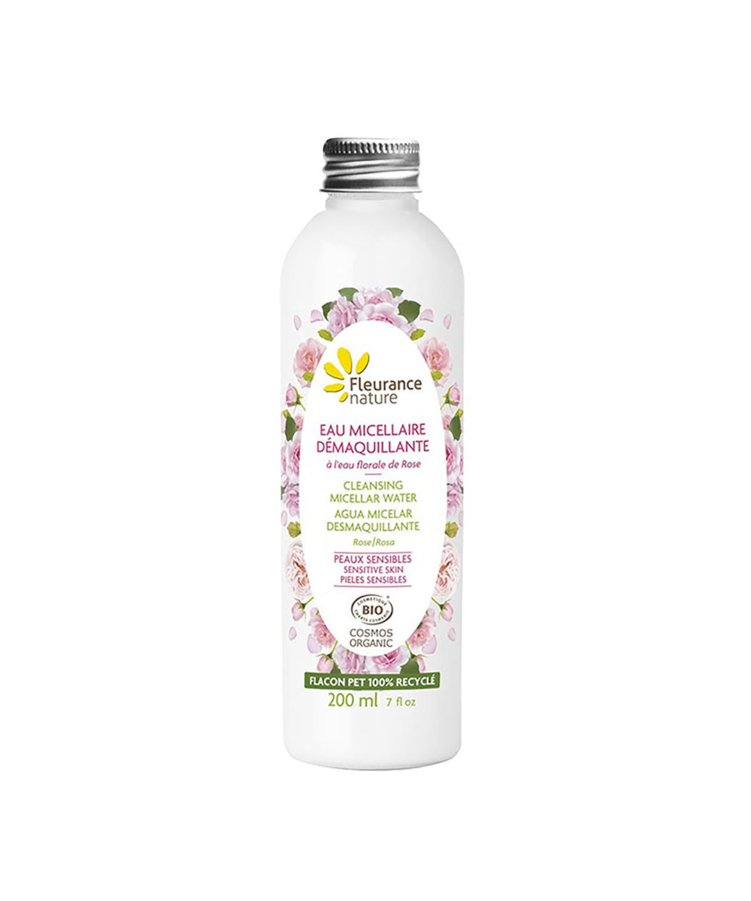 piyonna 플뢰랑스 나튀르 유기농 클렌징 미셀라 워터 위드 로즈 200ml Soins visage Démaquillage Huile dém.