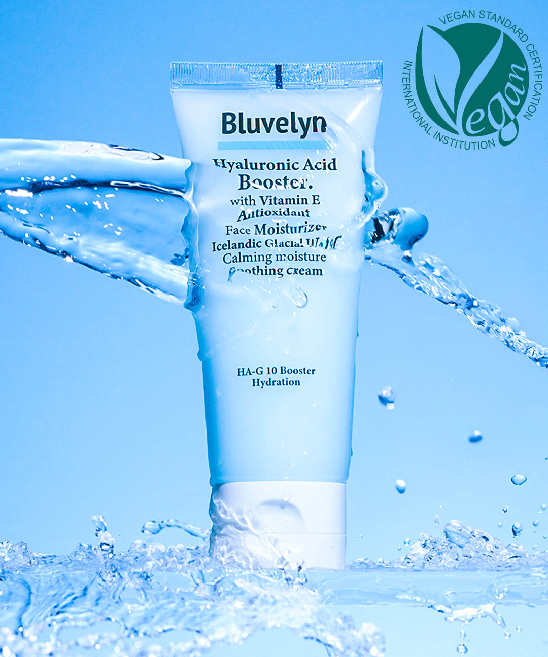 piyonna 10 Types Low Molecular Hyaluronic Acid 100000ppm Booster Hydrating Soothing Cream 100ml Face Care Cream