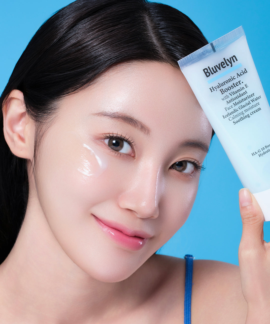 piyonna 10 Types Low Molecular Hyaluronic Acid 100000ppm Booster Hydrating Soothing Cream 100ml Face Care Cream