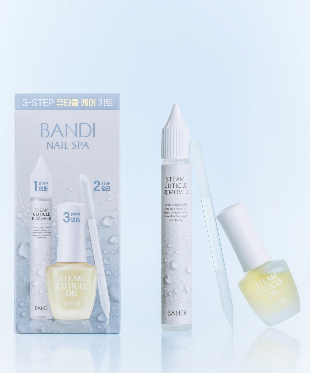 piyonna BANDI Nail Steam Kit de Soin des Cuticules en 3 Étapes Maquillage Ongles Soin ongles