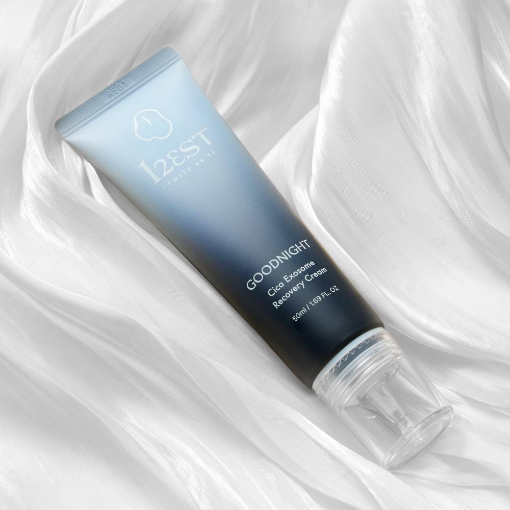 piyonna 12EST Twelve ST Goodnight Cica Exosome Recovery Ampoule Cream Soins visage Crème