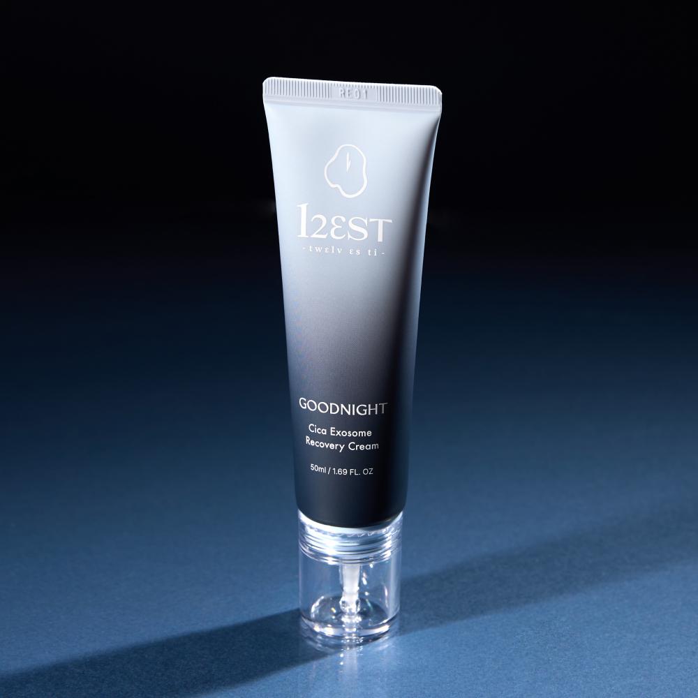 piyonna 12EST Twelve ST Goodnight Cica Exosome Recovery Ampoule Cream Soins visage Crème