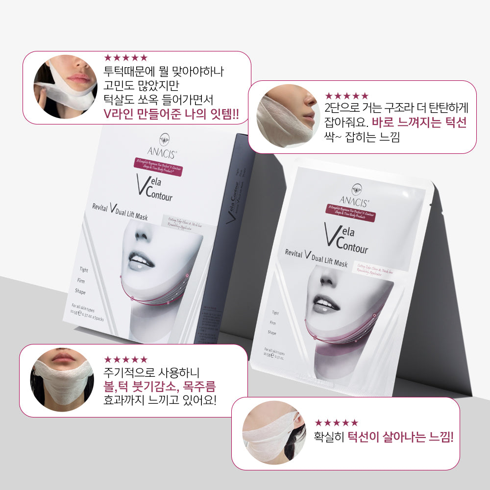 piyonna Bellacontour Dual Neck Wrinkle Lifting Mask Pack Face Mask Partial Mask
