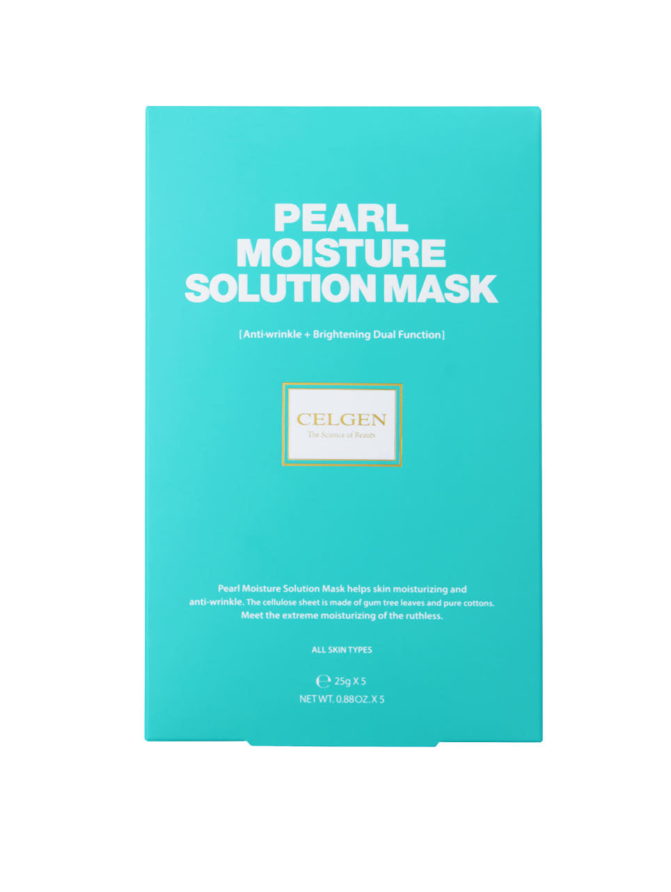 piyonna Celgen Pearl Moisture Solution Mask Soin de la peau Masque Masque visage