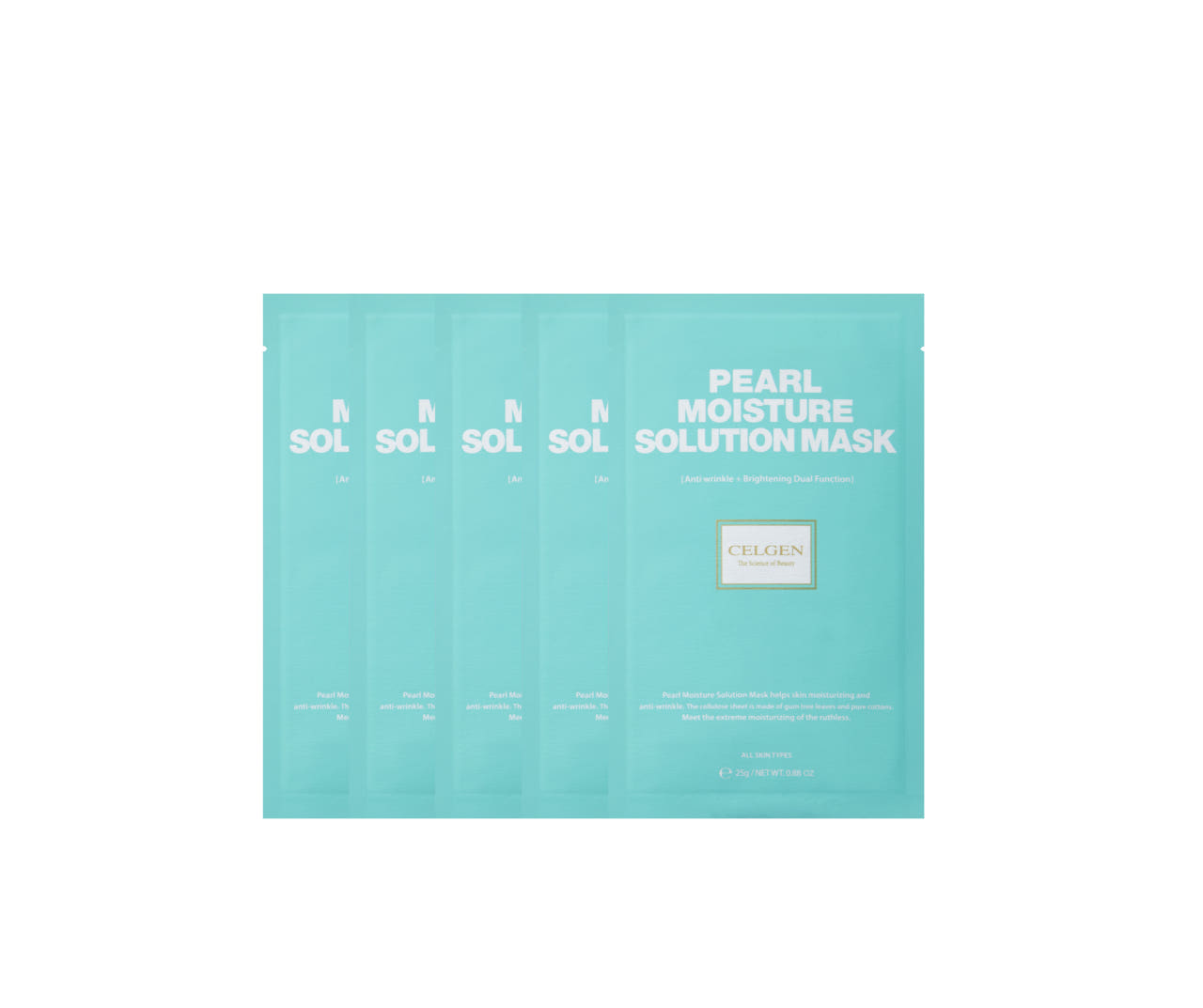 piyonna Celgen Pearl Moisture Solution Mask Soin de la peau Masque Masque visage