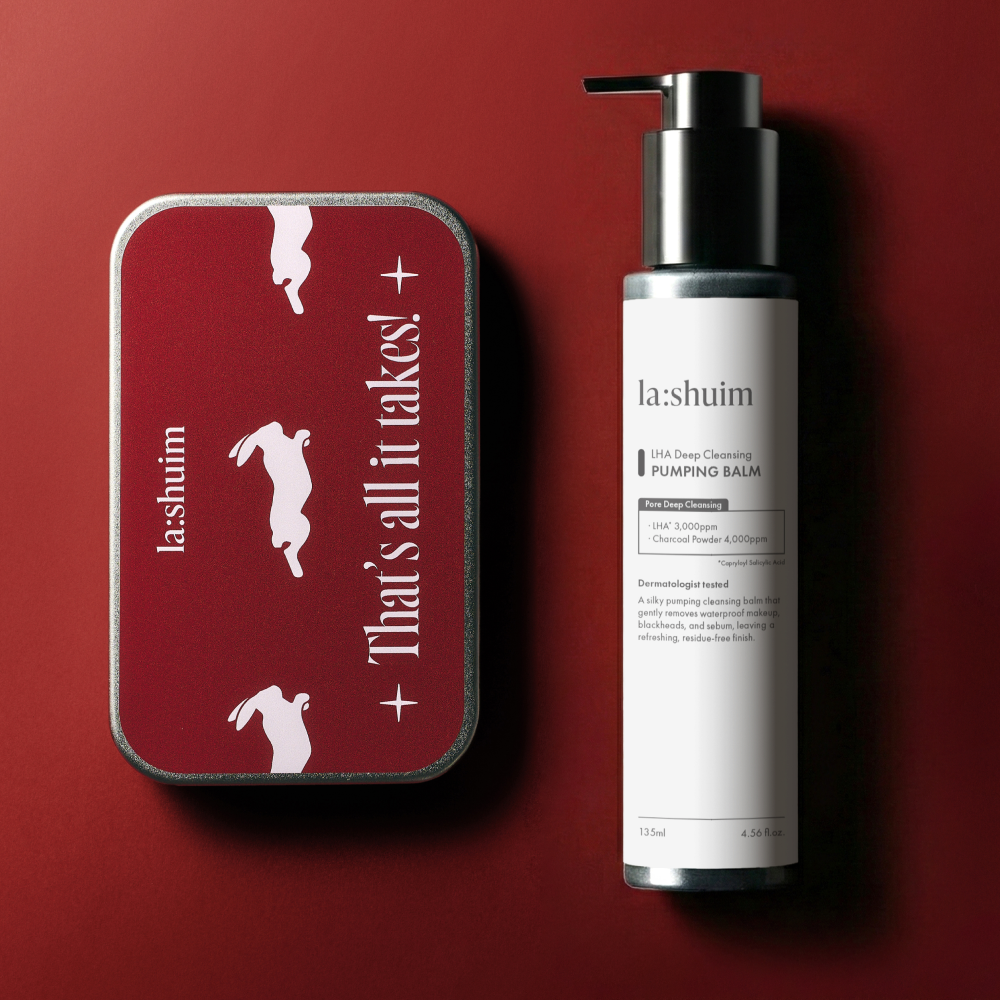 piyonna La:shium LHA Deep Cleansing Pumping Balm Tin Case Limited Edition Travel Kit Face Care Cleanser Cleansing Oil