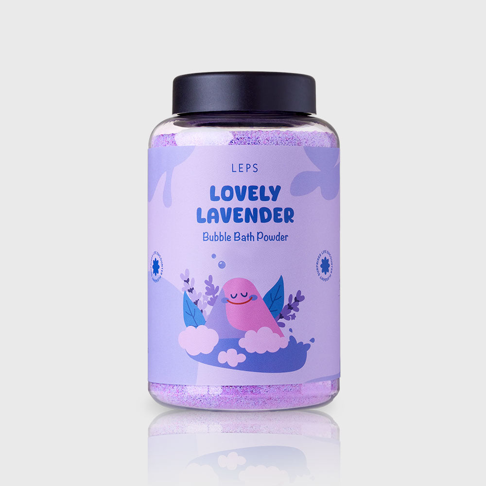 piyonna LEPS Bubble Powder Lovely Lavender 400g Cheveux & Soins corps Soin du corps Produit de bain
