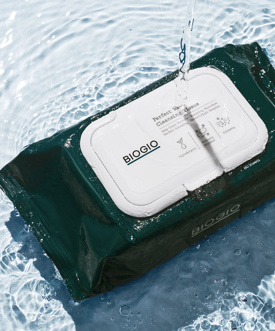 piyonna Perfect Wash Cleansing Tissue 80 Sheets Soin de la peau Démaquillage Lingette & Pad démaquillant
