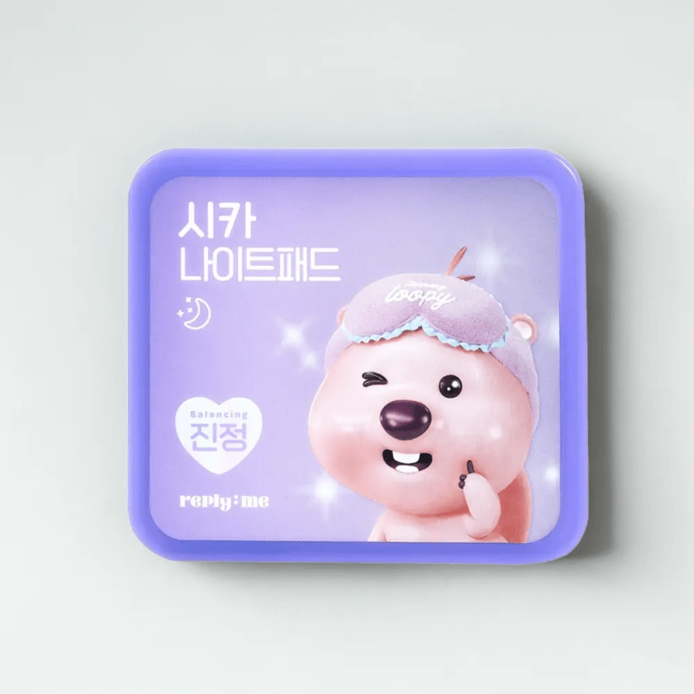 piyonna Replayme Zanmang Loopy Cica Night Skin Pad 70 Sheets Face Care Toner Toner Pad