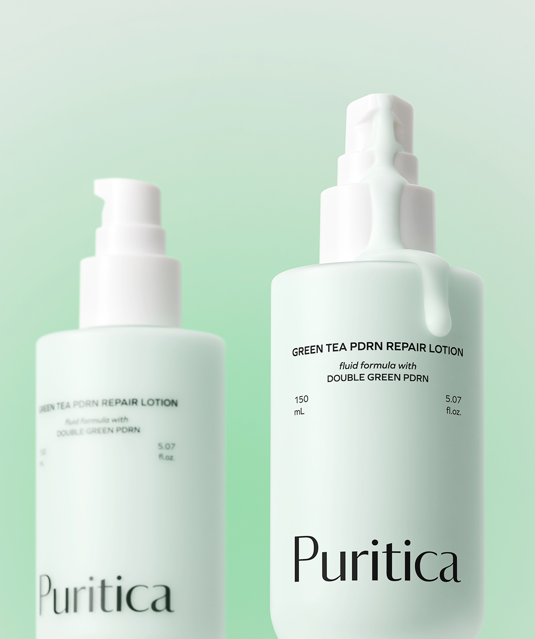piyonna Puritica Green Tea PDRN Repair Milky Lotion 150ml Soins visage Lotion