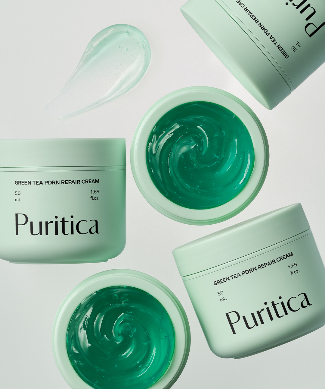 piyonna Puritica Green Tea PDRN Repair Cream 50ml Soins visage Crème