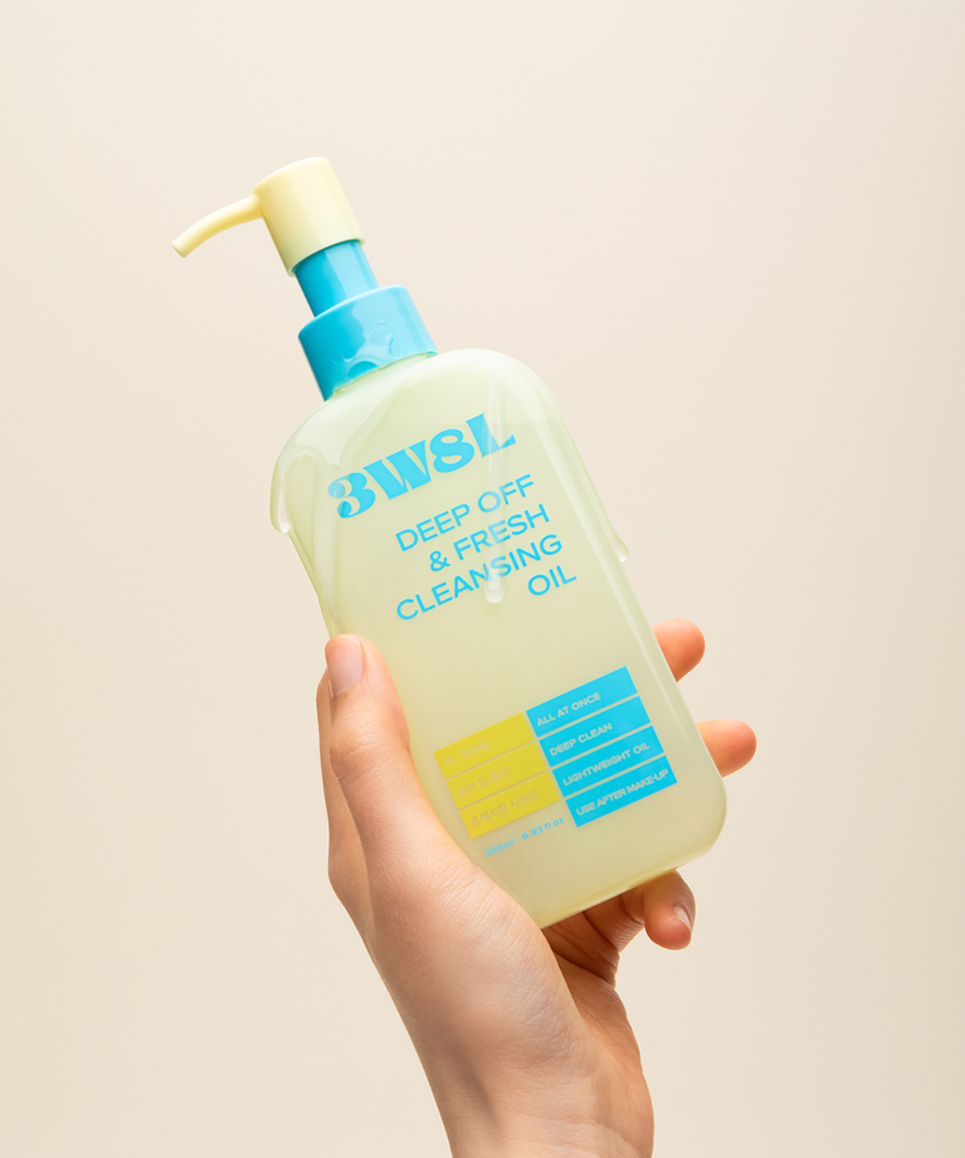 piyonna Three Words Eight Letters Deep Off and Fresh Cleansing Oil 205ml Soin de la peau Démaquillage Eau démaquillante