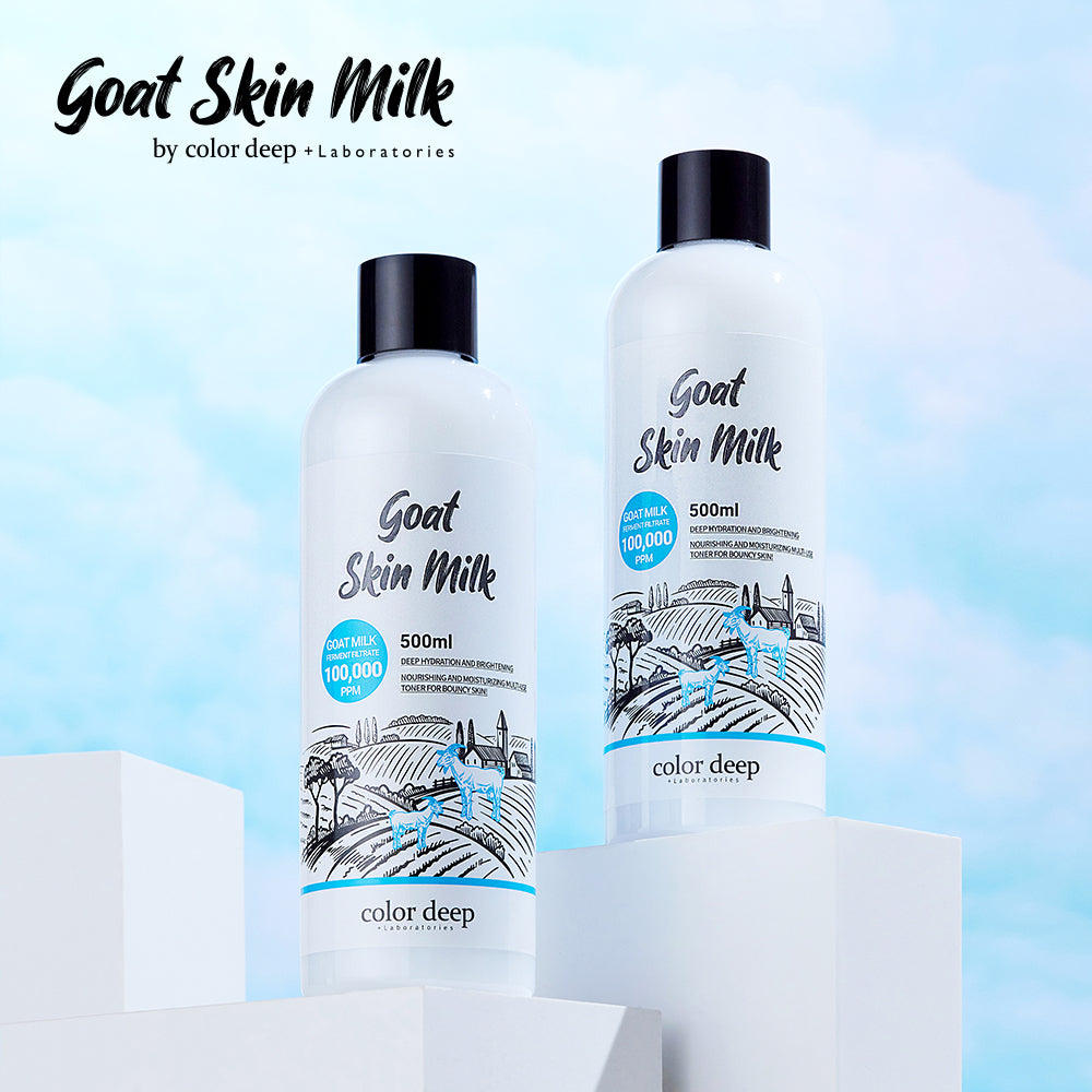 piyonna Colordeep Goat Skin Milk Whitening Ampoule Mochi Toner Large Size 500ml Soin de la peau Lotion tonique Lotion tonique
