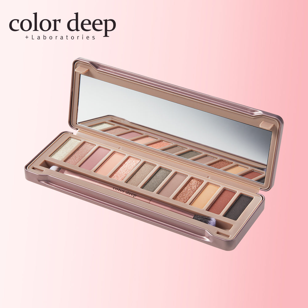piyonna Colordeep Glam Shimmer Brick 12-Color Eyeshadow Palette Maquillage Yeux Fard à paupières